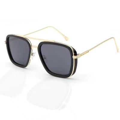 China High quality fashion outdoor sunglasses. European and American box ink trend punk glasses for sale