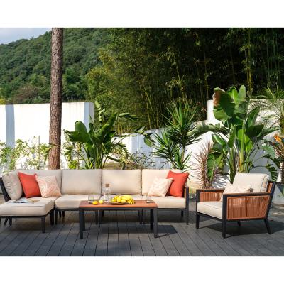 China Weather Resistant High Quality Custom Outdoor Furniture Set Sectional Garden for sale