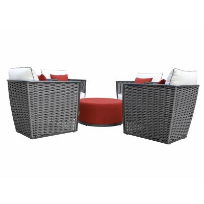 China 2021 Modern Hot Selling Outdoor Rope Garden Set Outdoor Furniture Patio Chat Sofa Set for sale