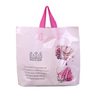 China Disposable Plastic Shopping Bag Gift Bag PE Clothing Underwear Underwear Handbag Custom for sale