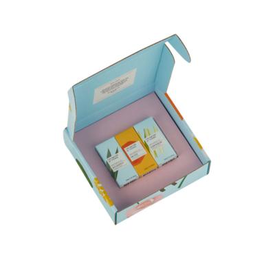 China Recyclable Paper Box For 30ml Dropper Bottle Essential Oil Set Packaging for sale