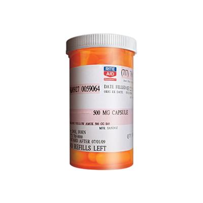 China Safety Prescription Pill Bottle Packaging Sticker Adhesive Pharmaceutical Label for sale