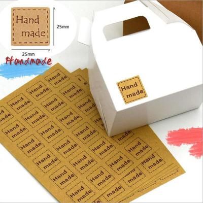 China China Manufacturer Waterproof Vinyl Kraft Paper Label Sticker Square Logo for sale