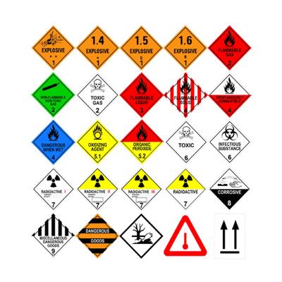 China Safety Hot Sale High Quality Dangerous Goods Label Sticker for sale