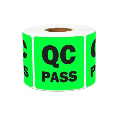 China Custom High Quality Barcode QC Pass Label Sticker for sale