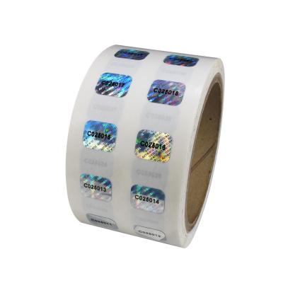 China Holographic Custom Tamper Proof Hologram Sealing PVC Sticker Label for sale