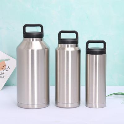 China Sustainable Water Tumbler Travel Mugs 18oz/36oz/64oz With Lid Stainless Steel Car Tumbler Wine Cups for sale