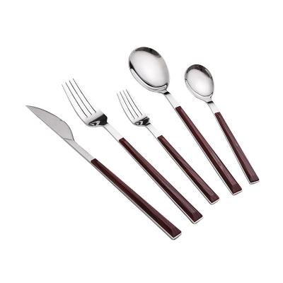 China Viable Kitchen Cutlery Spoon Fork Knife Stainless Steel China Handle Cutlery Set for sale