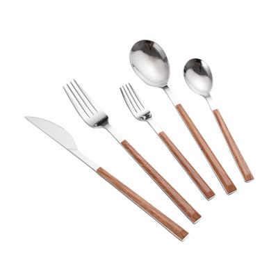 China Viable Hot Selling Stainless Steel Flatware Five-Piece Flatware Wholesale Cutlery Set Wholesale for sale