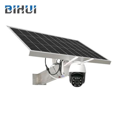 China Ip66 Siren 2million 5million Pixels Outdoor Waterproof Security CCTV Wifi Surveillance Solar Video Camera for sale