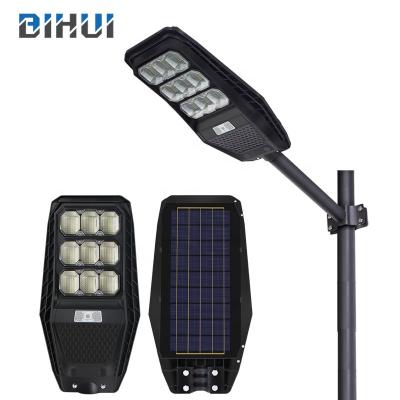 China ABS Ip65 Waterproof ROAD Radar Detector Outdoor 100 200 300 W Integrated All In One Solar Led Street Light for sale