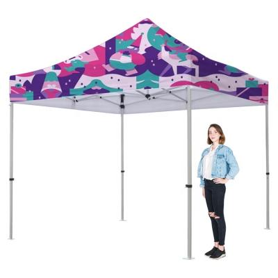 China Popular Portable Outdoor Luxury Large Backdrop 10x10ft Top Folding Exhibition Waterproof Roof Pop Up Trade Show Tents For Events Party Exhibition for sale