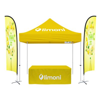 China Lightweight Custom Outdoor Event 3x3 Folding Printed White Gazebo Tent Foldable Pop Up Gazebo Canopy Tent For Trade Show for sale