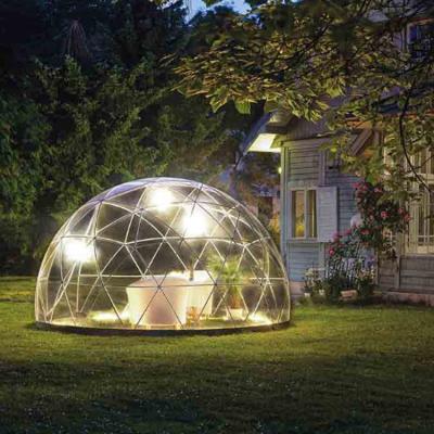 China Outdoor Manufacturer 4M 6M Cover Polyethylene Party Circus Frame Dome Tent Geodesic Garden Domes Camping Waterproof UV Treated Waterproof PVC For Sale for sale