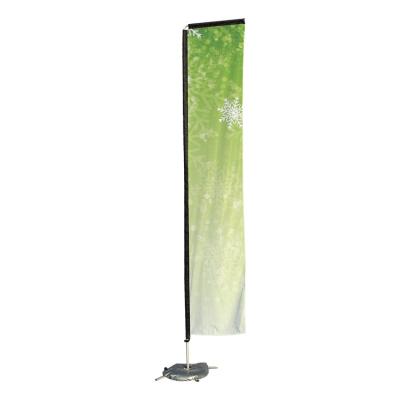 China Aluminum Top Selling Outdoor Pole Stands Beach Displays Aluminum Flag Banner for sale