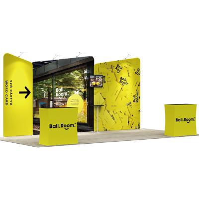 China Wholesale lightweight and telescopic china exhibition booth tension fabric display/magic mirror photo booth for sale