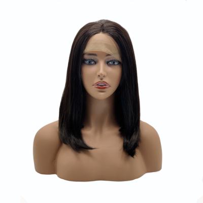 China Silky Straight Middle Part Wave Lace Front Wigs For Black Women for sale