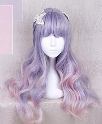 China Regular synthetic ombre color harajuku wave cosplay wig for sale