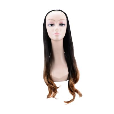 China Regular wave daily use to make your hair more volume synthetic regular wave half wig for sale