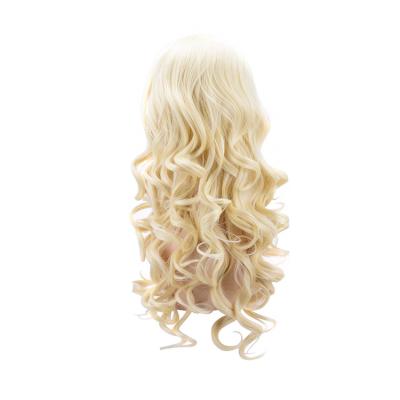 China Wholesale Straight Wave Blonde Half Long Women Wig Regular Wave for sale