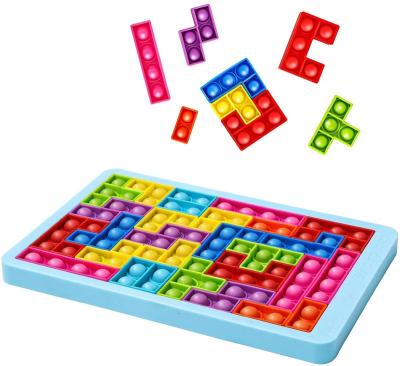 China HUAYI Silicone Bubble Size Puzzle Noise Game Board Large Busters Toys Puzzle Noise Buster Person Toys Bustle Snaps Game for sale