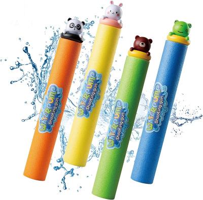 China Hot Toy HUAYI Amazon Children and Toddlers Up to 30 Ft Water Soaker Blaster Gun Safe 4 Pack Foam Noodles Pump Water Outdoor Toy Water Soaker Blaster Gun d 'action for sale