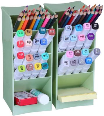 China Multi-Functional HUAYI STORAGE Desk Organizer Pen Pencil Markers Holder Storage Box Desk Organizer for Office School Home Supply for sale