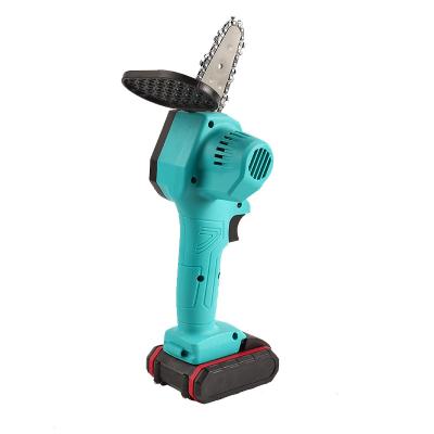 China 4inch Mini Cordless Handheld Electric Rechargeable Lithium Battery Cordless Chainsaw for Pruning Tree Trimming for sale