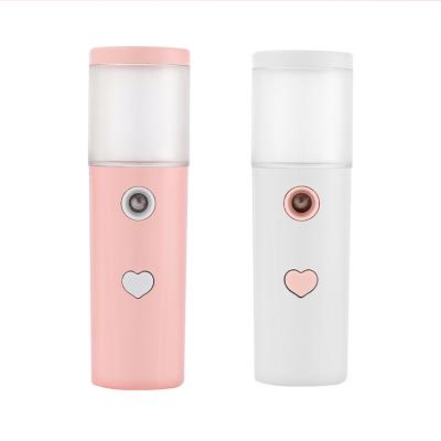 China Wholesale Price Mini Nano Handy Mist Spray, Mister Facial USB Mini Beauty Instrument Rechargeable Moisturizer Factory High Quality for sale