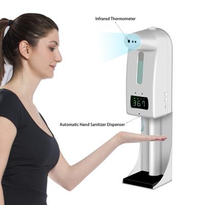 China K10pro Updated Version of Double Soap Dispenser K10pro Soap Dispenser Thermometer Soap Alcohol Dispenser Gel Smart Auto Sensor Temperature for sale