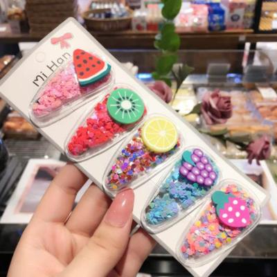 China Korean Princess Headdress Girls Side Baby Hairpin Cartoon Hair Clips Environmentally Friendly Cute Handmade Hair Accessories For Children for sale