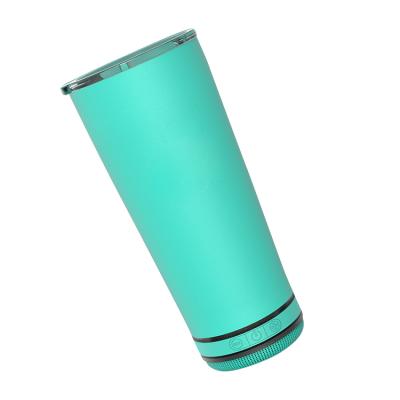 China PORTABLE In Smart Wireless Tumbler Coffee Mug Wine Drinkware Stainless Steel Speaker Tumbler 17oz Running Wireless Music Mug For Gift Mug for sale