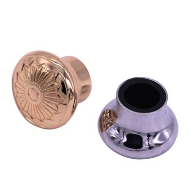 China Lightweight Material Zinc Alloy Perfume Cover Top Pattern For Make Up Bottles for sale