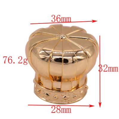 China High End Design Crown Zamac Perfume Cap Environmentally Friendly Products for sale