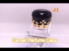 exquisite thick bottom zinc alloy glass perfume bottle cover