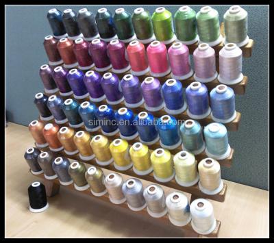 China 61 Brother Colors Polyester Embroidery Viable Hot Selling Yarn 120D/2 1000M Each For Brother Machine for sale