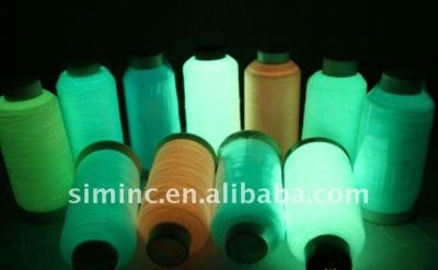 China Sustainable Bright Embroidery Thread, Glow In The Dark Thread, 100% Polyester Embroidery Thread for sale