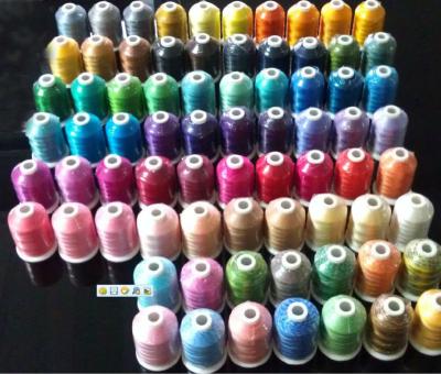 China Anti-Bacteria Set of 40 Embroidery Rayon Weights Thread Colors of 74 for sale