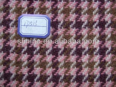 China Popular Houndstooth Herringbone Tweed Wool Fabric, Tweed Herringbone Fabric, Woolen Fabric, Windowpane Tweed Herringbone Fabric for sale