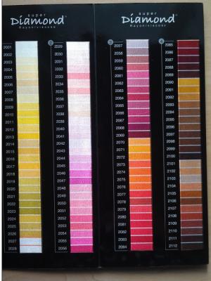 China High Quality High Temperature Resistant Fabric Color Shade Charts Embroidery Thread Color Chip, Color Card, Color Chart for sale