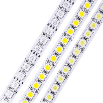 China Desktop Free Sample DC 12V Flexible LED Strips Wholesale Price 5m High Brightness 60leds/m SMD5050 Cool White for sale