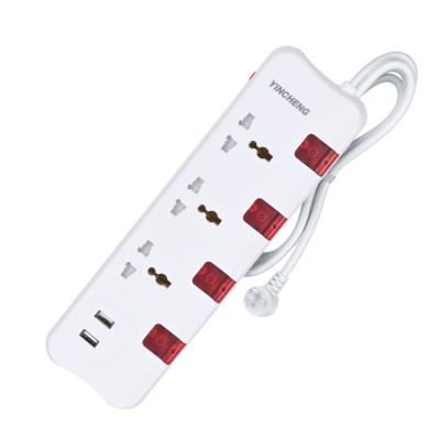 China Factory Direct High Quality Residential / Multipurpose Power Strip Socket Universal Travel Socket With Usb for sale