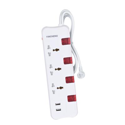 China Best Selling Universal Residential / General Purpose Plug Socket With American Standard Usb Power Strip for sale