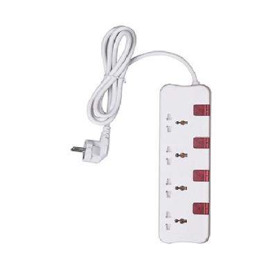 China Universal 4 Way Power Strip Electrical Cable High Quality Residential / General Purpose Multi Extension Plug for sale