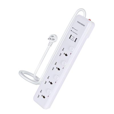 China Integrated Circuit Residential / General Purpose Socket USA Strips Power Strip With Usb Ports for sale