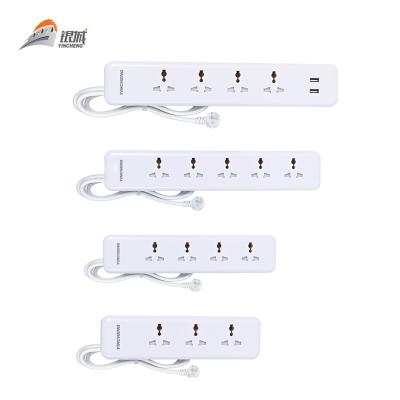 China Residential / Multipurpose Cheap Price Universal 3 4 5 6 Outlet Extension Cord Surge Protector Power Strip With USB for sale