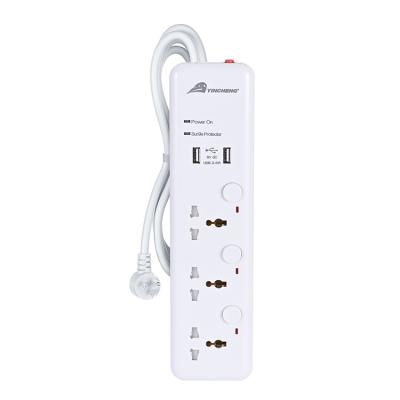 China Lowest Price Residential / General Purpose Cee Socket Ac Universal Outlet Extension Power Strip for sale