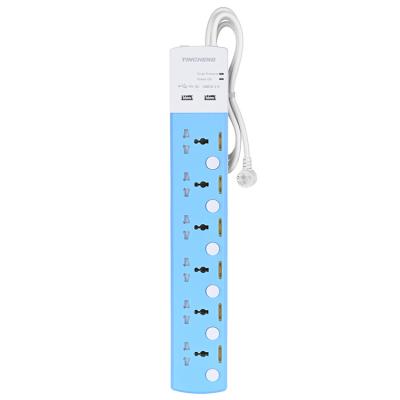 China Most Popular Residential / General Purpose Many Power Band 5 Outlets And 2 Port Universal USB Extension Board for sale