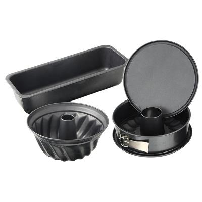 China Hot Selling Sustainable Amazon Carbon Steel Mold Non Stick European Bakeware Gift Set Baking Tray for sale