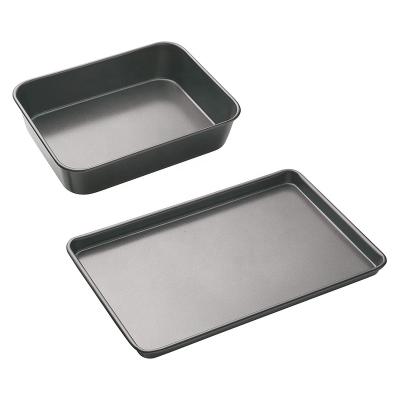 China Viable Hot Selling Amazon Bakeware Biscuit Baking Tray Bread Muffin Cake Mold Set for sale